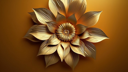 植物园背景图片_3d 渲染中的纸张风格金花