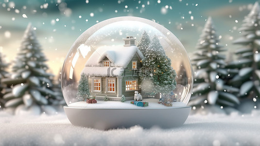 圣诞节球水晶球背景图片_圣诞节和新年的节日横幅，上面有一个装饰着彩色灯光的快乐雪人