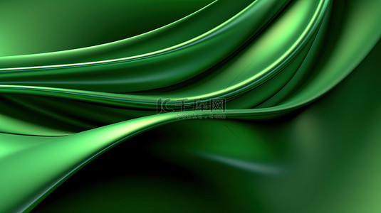 3d 呈现绿色色调的抽象背景