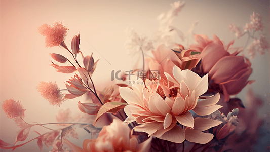 花卉背景粉色浪漫