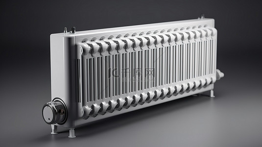 金器图标背景图片_中央供暖电池散热器的逼真 3d 图标