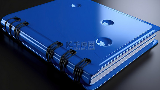 蓝色 3d 笔记本图标