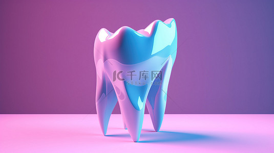 蓝牙背景图片_粉红色背景展示了 3D 渲染的健康蓝牙的双色调表现