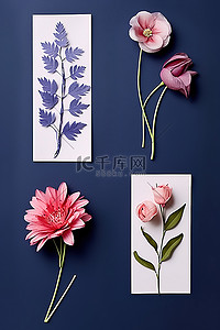 倾斜背景图片_四张花的图片以六种倾斜方式排列并放在一边