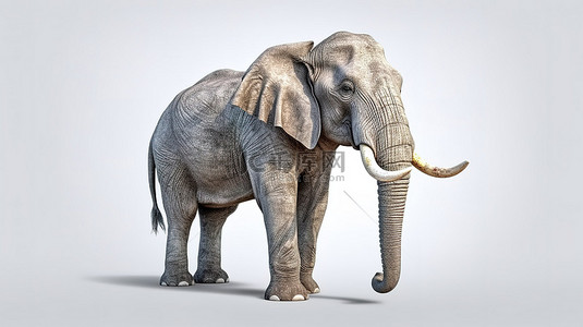 栩栩如生的 3D 大象设计，灵感源自野外