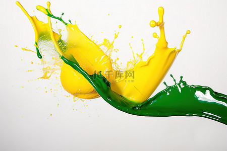飞溅的柠檬汁背景图片_柠檬汁飞溅飞溅的黄色图像