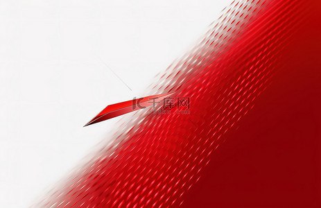 红色叶子装饰边条背景图片_红色背景上飞行的红色箭头