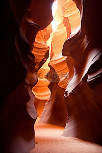 斯科加瀑布背景图片_羚羊槽峡谷和亚利桑那州斯科茨代尔