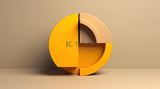 黄金抽背景图片_时尚的几何设计与黄金比例扭曲 3D 渲染