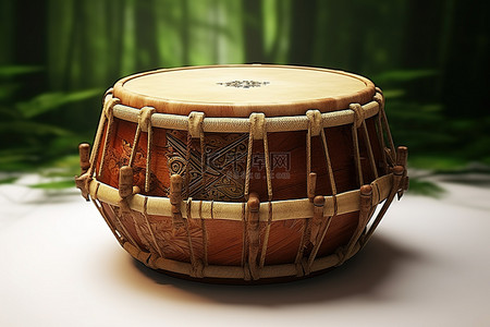 印度文化背景图片_印度村庄的鼓是木鼓
