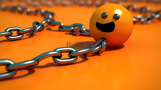 社会角色背景图片_3d 角色与球和链