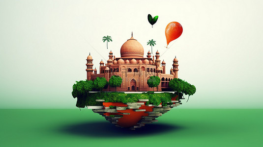 祖国祖国我爱你背景图片_令人惊叹的 3D 描绘我对印度的爱