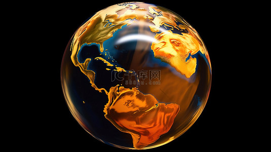 美国nasa背景图片_美国石油工业 NASA 的 3D 渲染原油从地球地球喷涌而出
