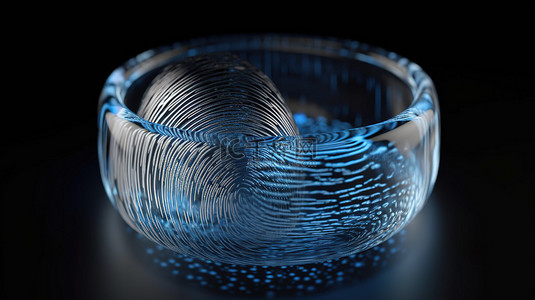 数字可背景图片_玻璃制成的 3D 指纹图案可增强安全性和手指识别