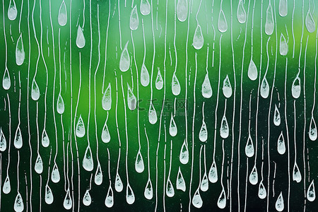 雨玻璃背景图片_雨滴落在玻璃上