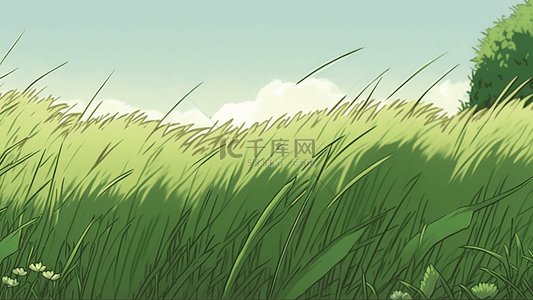 微风吹过的草叶背景图片_草地微风吹过背景