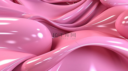3D 粉红色抽象背景是您的珠宝或服装的完美装饰