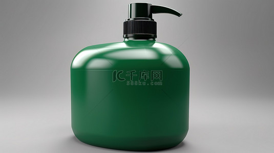 塑料瓶样机背景图片_未标记的 3d 渲染塑料泵瓶