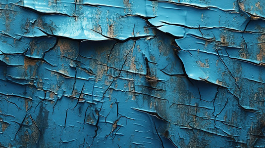 加金属背景图片_3D 渲染蓝色金属，具有真实的划痕纹理