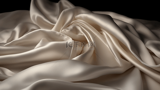 衣服材质背景图片_丝绸面料白色纺织品背景