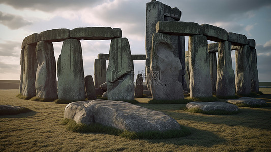 英国巨石阵景点背景