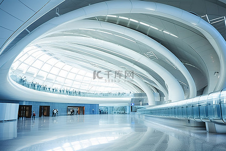 香港机场公司内部的大型开放入口