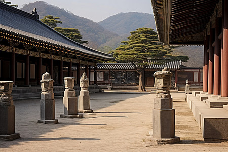 韩国首尔康明寺庭院