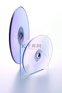 靠在一起背景图片_两张白色背景上靠在一起的 CD