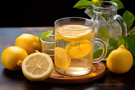 星空柠檬茶背景图片_柠檬茶加蜂蜜