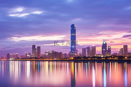 国际的背景图片_台湾的天际线