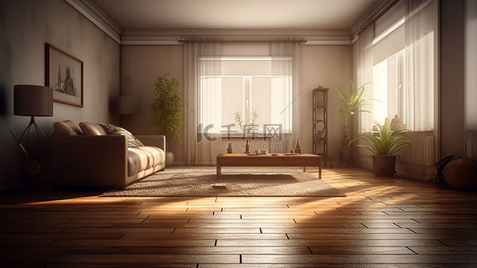 家装风格背景图片_客厅木地板桌子