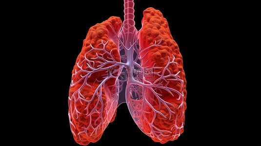 医学用品背景图片_肺泡的包容性剪切路径 3D 渲染