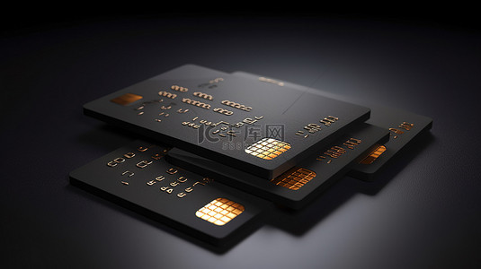 暗墙配有支持 emv 芯片的空白信用卡和智能卡