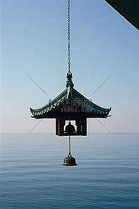 韩国洋上挂着铃铛的船