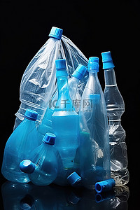吸管背景图片_塑料袋 瓶子 塑料壶 吸管