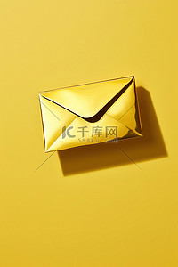 黄色符号背景图片_黄色背景上的电子邮件符号