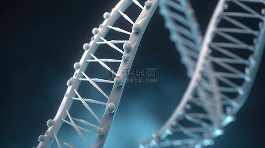 基因dna背景图片_3d 呈现白色 dna 螺旋结构