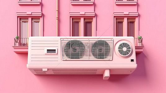 标题1粉色背景带空调