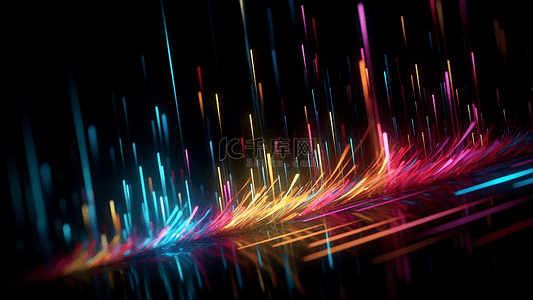 科技彩色光点背景图片_光效彩色抽象背景