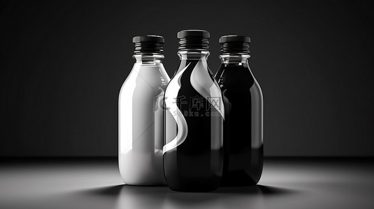 卫生用品背景图片_3d 单色瓶子包装