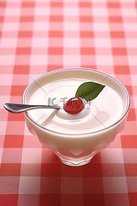 酸奶背景图片_碗里有一碗酸奶