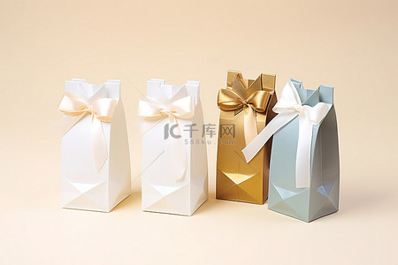 巧克力礼品袋金色银色蓝色白色 8 5 x 10 x 6 厘米