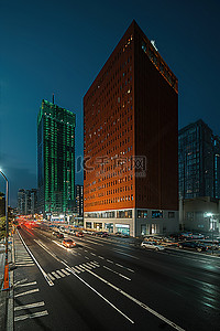 大型广场背景图片_靠近市中心的大型建筑