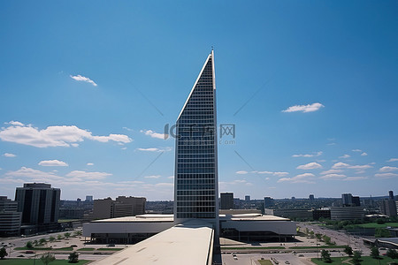 欧洲会议背景图片_蒙特利尔会议中心塔
