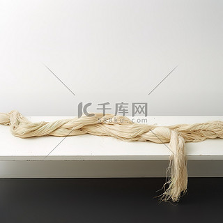 桌子背景图片_桌子上有一个松散的亚麻编织结