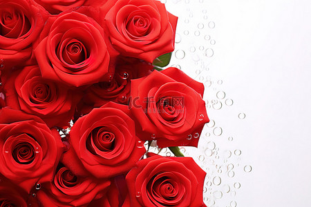 谢谢您陪我长大背景图片_红玫瑰，上面有一张卡片，表示节日快乐
