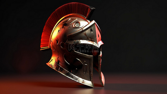 古代的背景图片_改进的古代斯巴达头盔 3D 模型