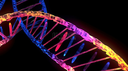DNA 代码概念的孤立 3D 插图