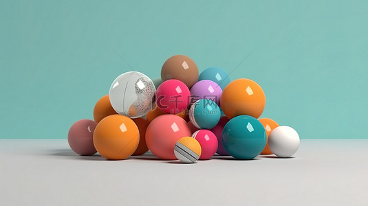 现代设计充满活力的运动球的孤立物体