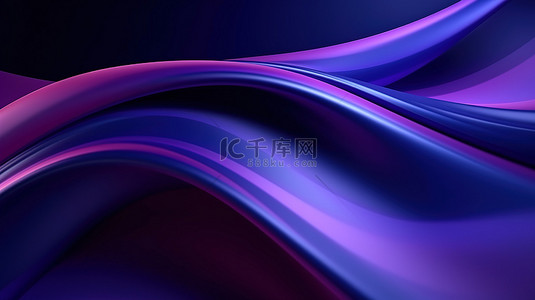 碰撞紫色背景图片_紫色和深蓝色色调的 3D 渲染背景